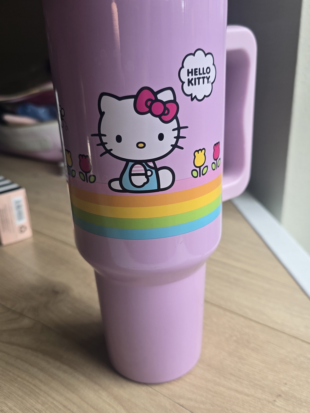 Hello Kitty Lavender Rainbow Travel Mug